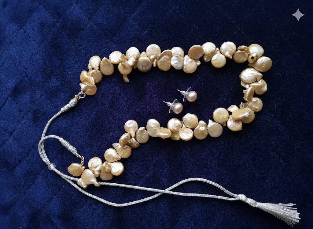Coin Shape Natural Water Pearl