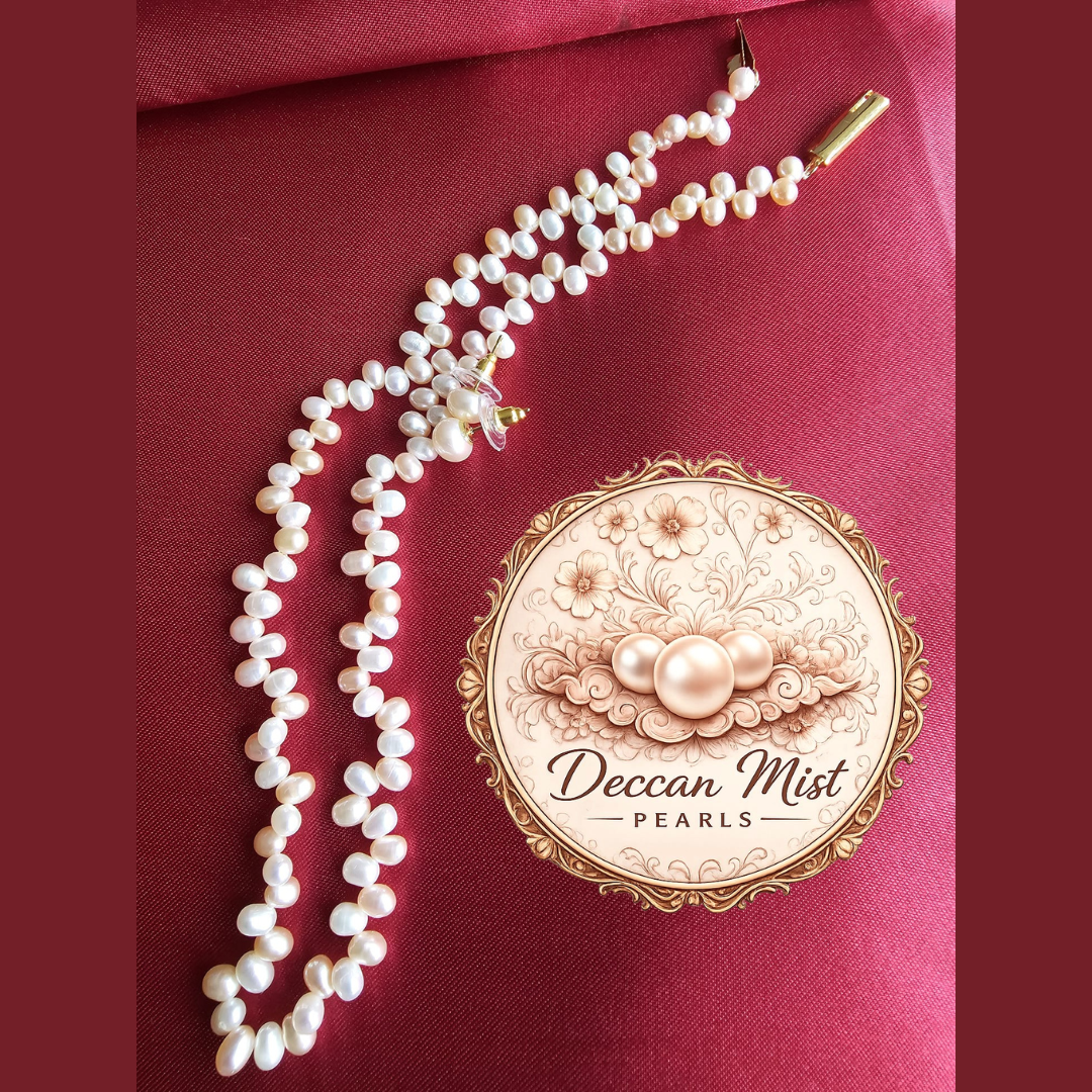 Pinkish Ivory Lustrous Pearls CA-117
