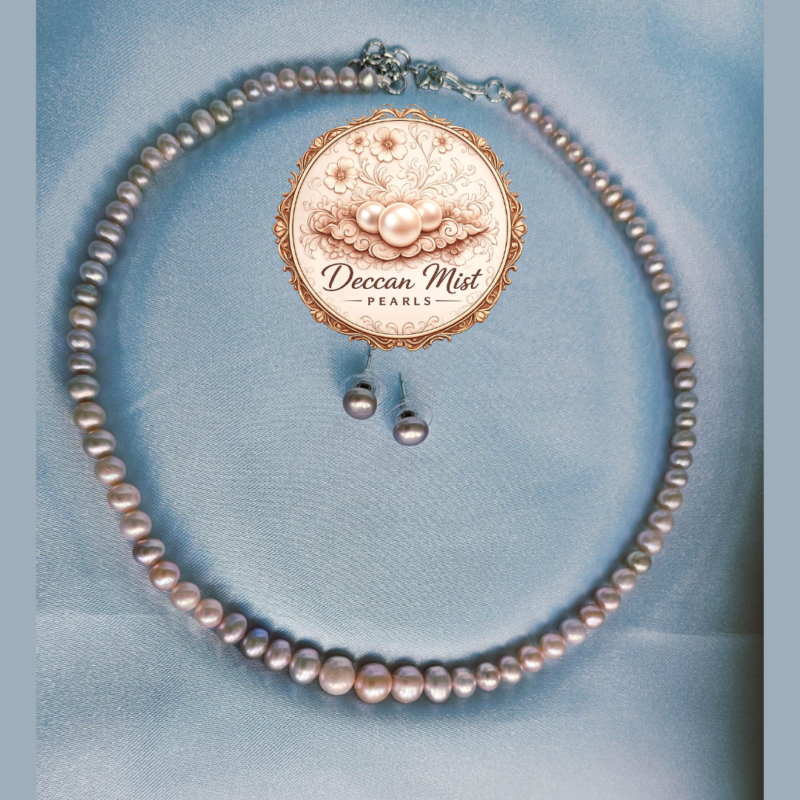 Soft Natural Pinkish, Ivory and Grey Graduated set. CA-121