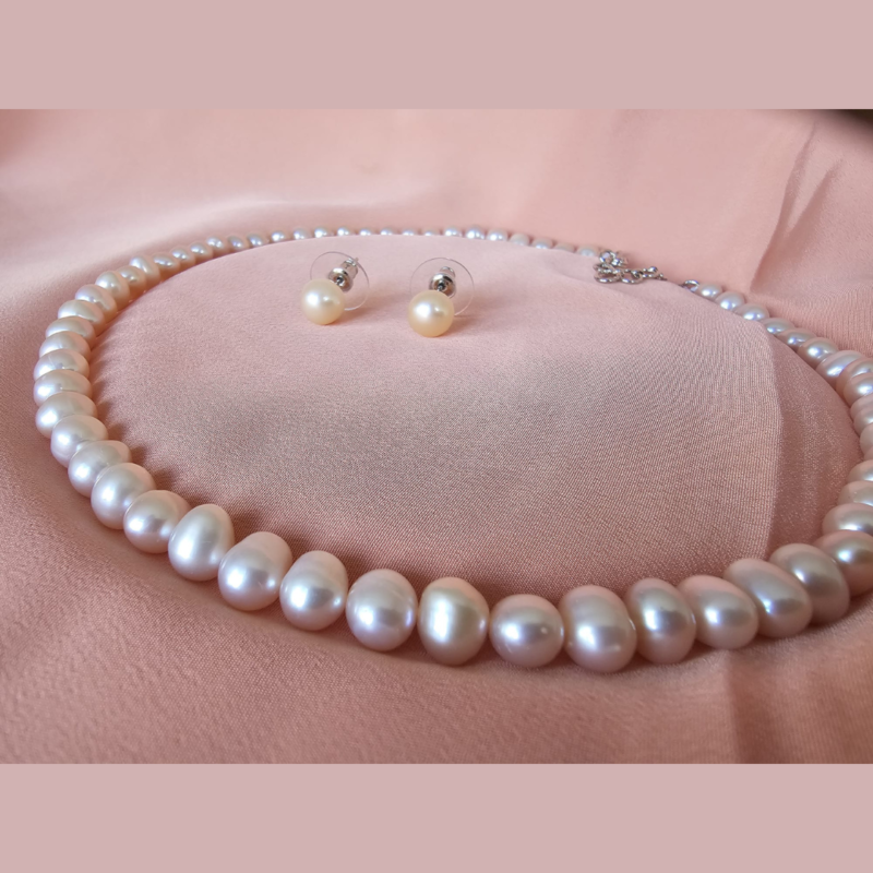 Rose Blush Grace Pearl Set. CA-106