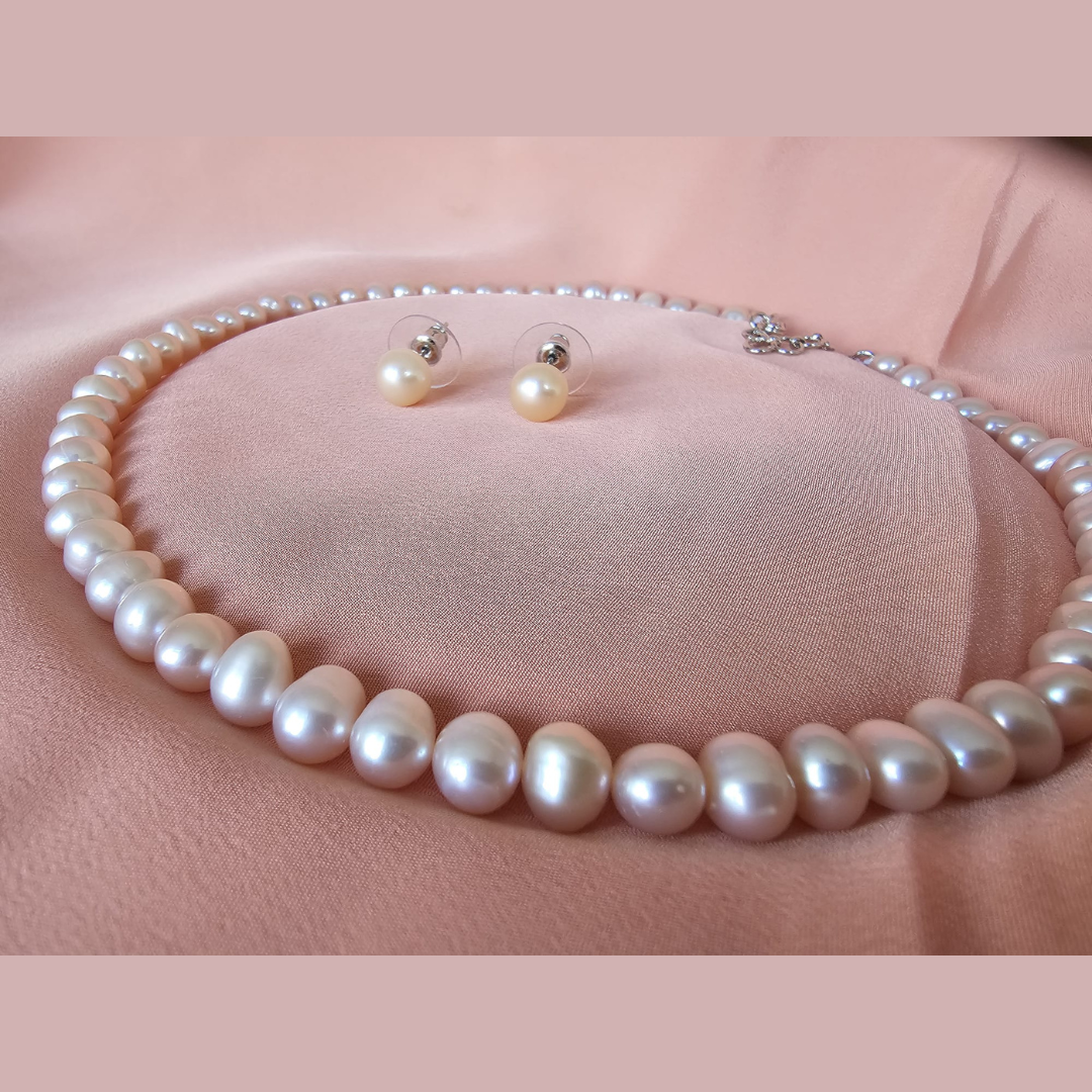 Rose Blush Grace Pearl Set. CA-106